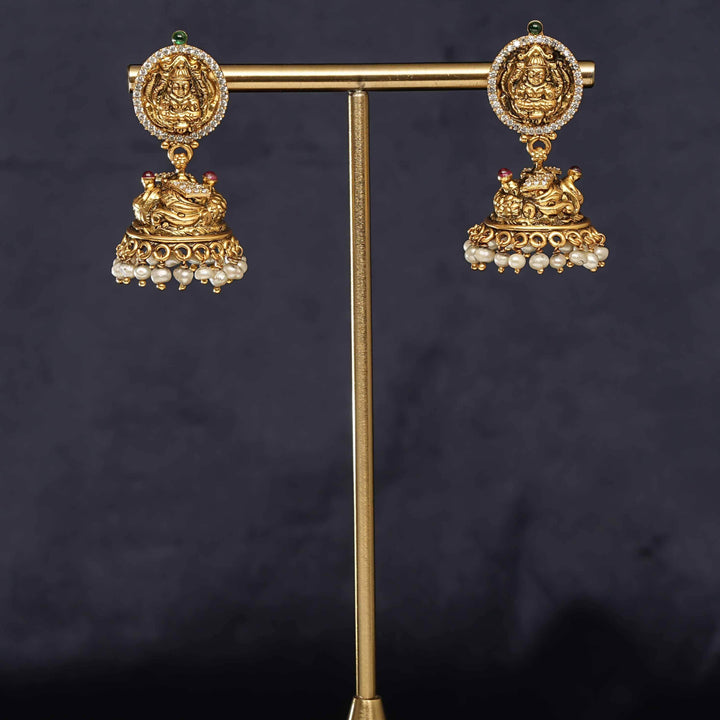 Temple Jhumka Earrings