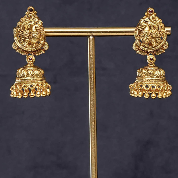 Temple Jhumka Earrings