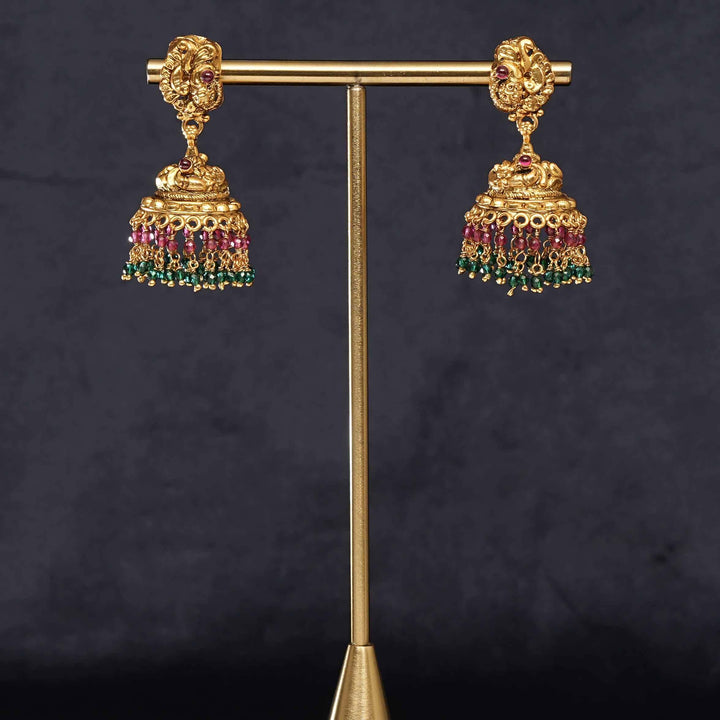 Temple Jhumka Earrings