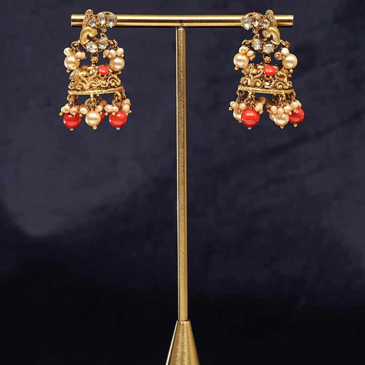 Temple Jhumka Earrings