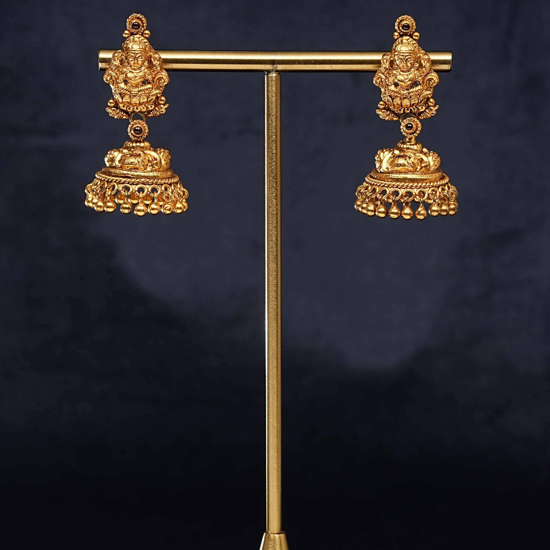 Temple Jhumka Earrings