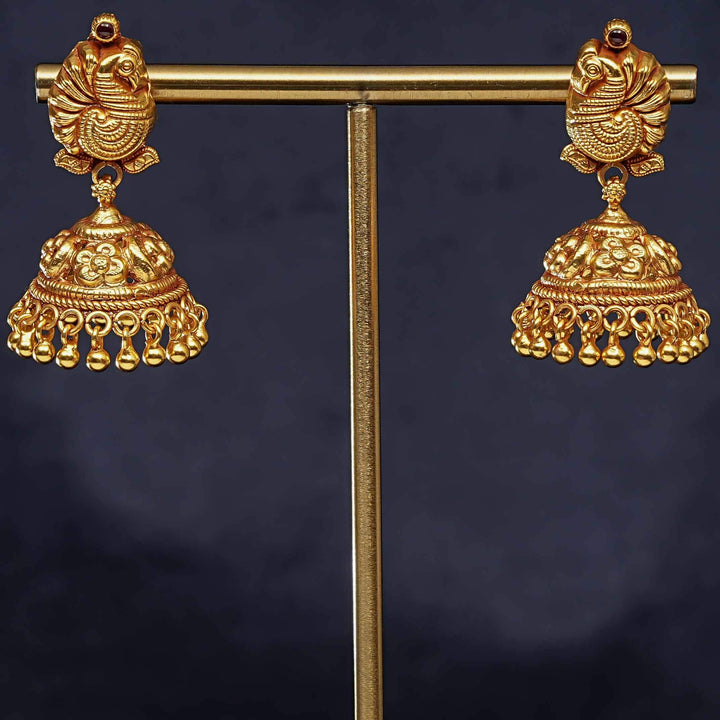 Temple Jhumka Earrings