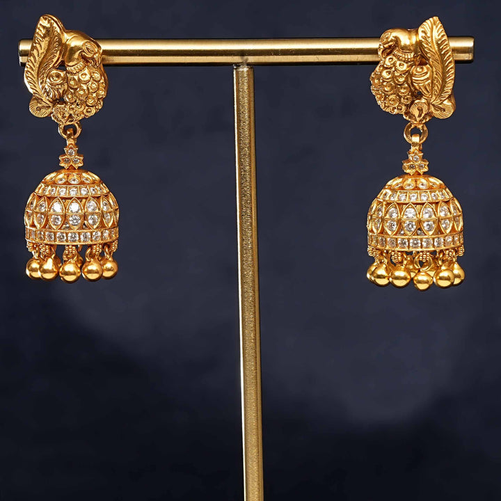 Temple Jhumka Earrings