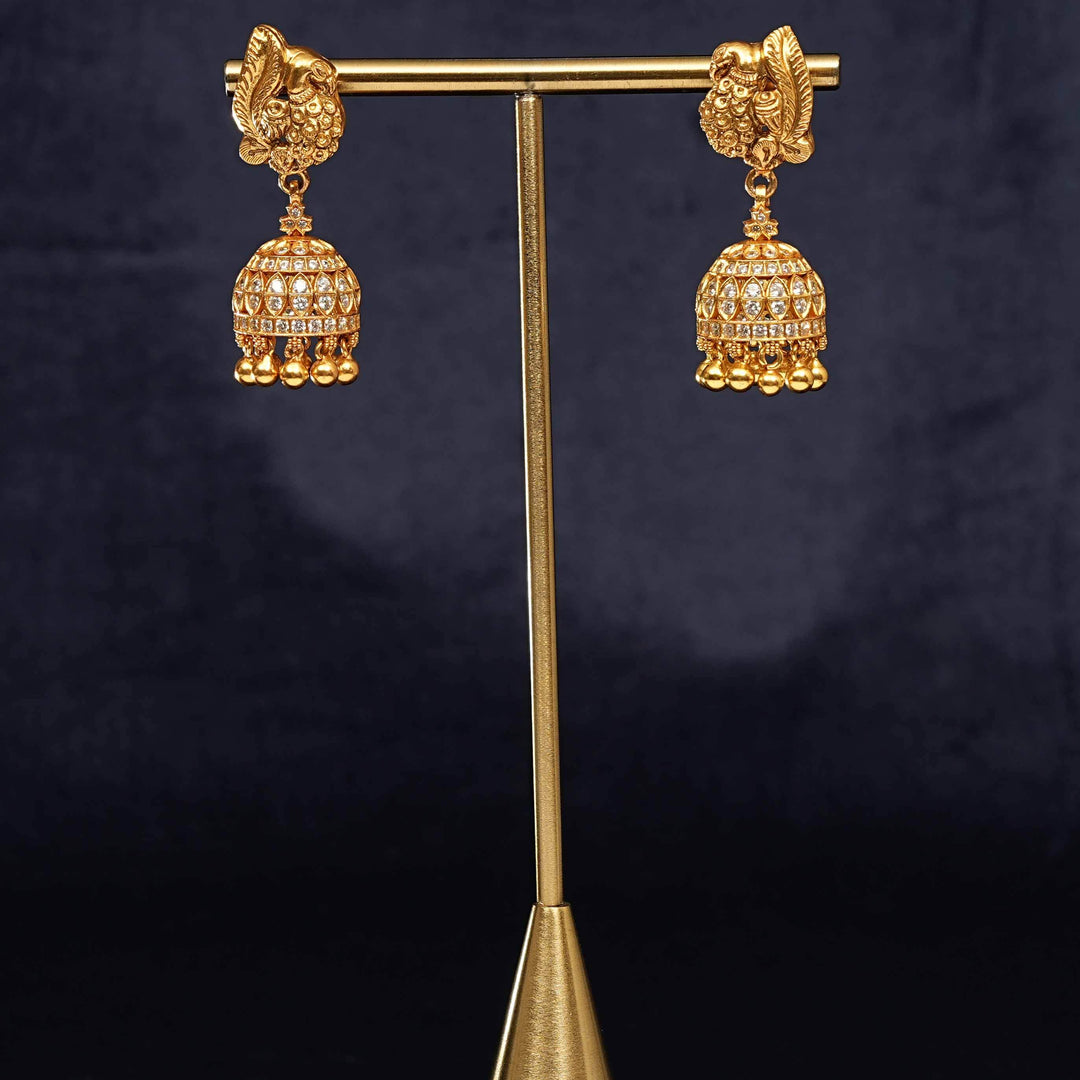Temple Jhumka Earrings