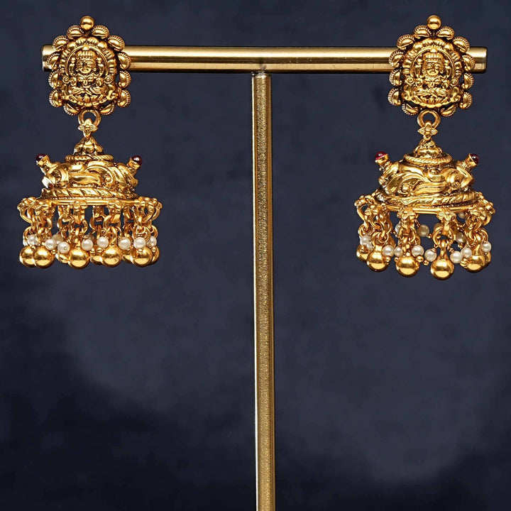Temple Jhumka Earrings