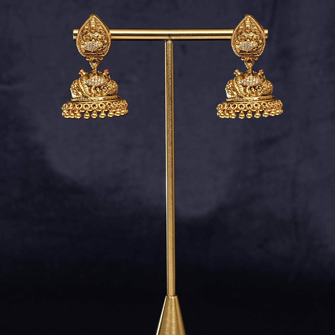 Temple Jhumka Earrings