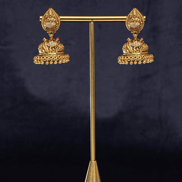 Temple Jhumka Earrings