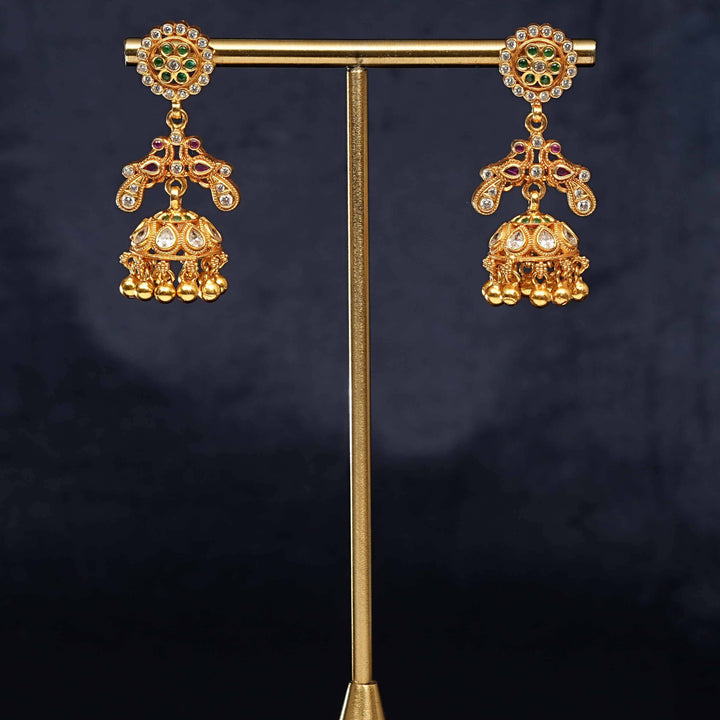 Temple Jhumka Earrings