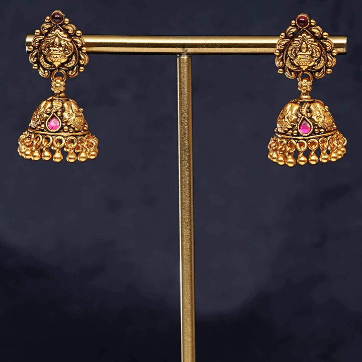 Temple Jhumka Earrings