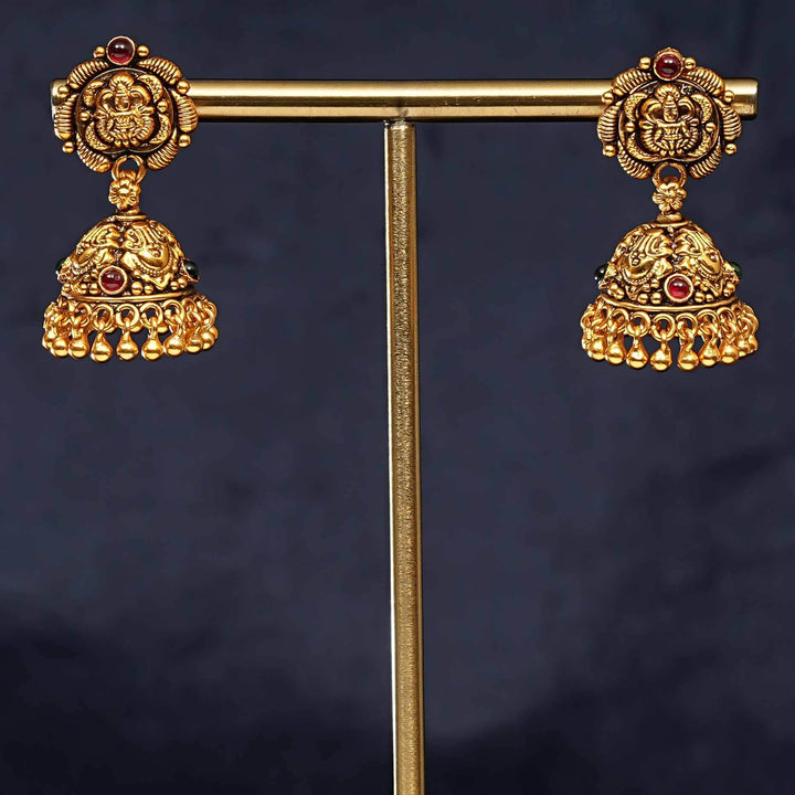 Temple Jhumka Earrings