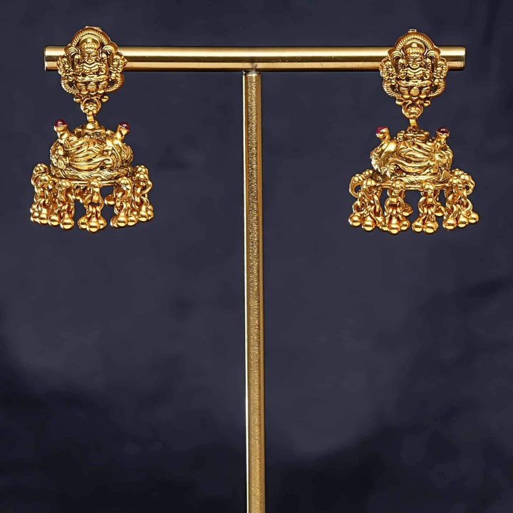 Temple Jhumka Earrings
