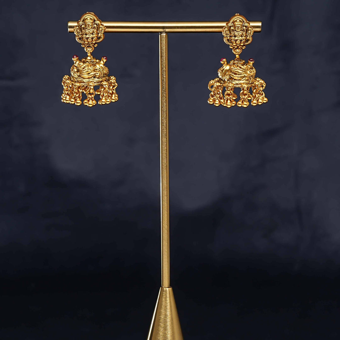 Temple Jhumka Earrings