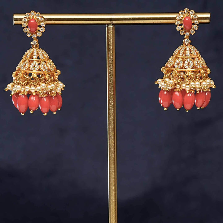 Temple Jhumka Earrings