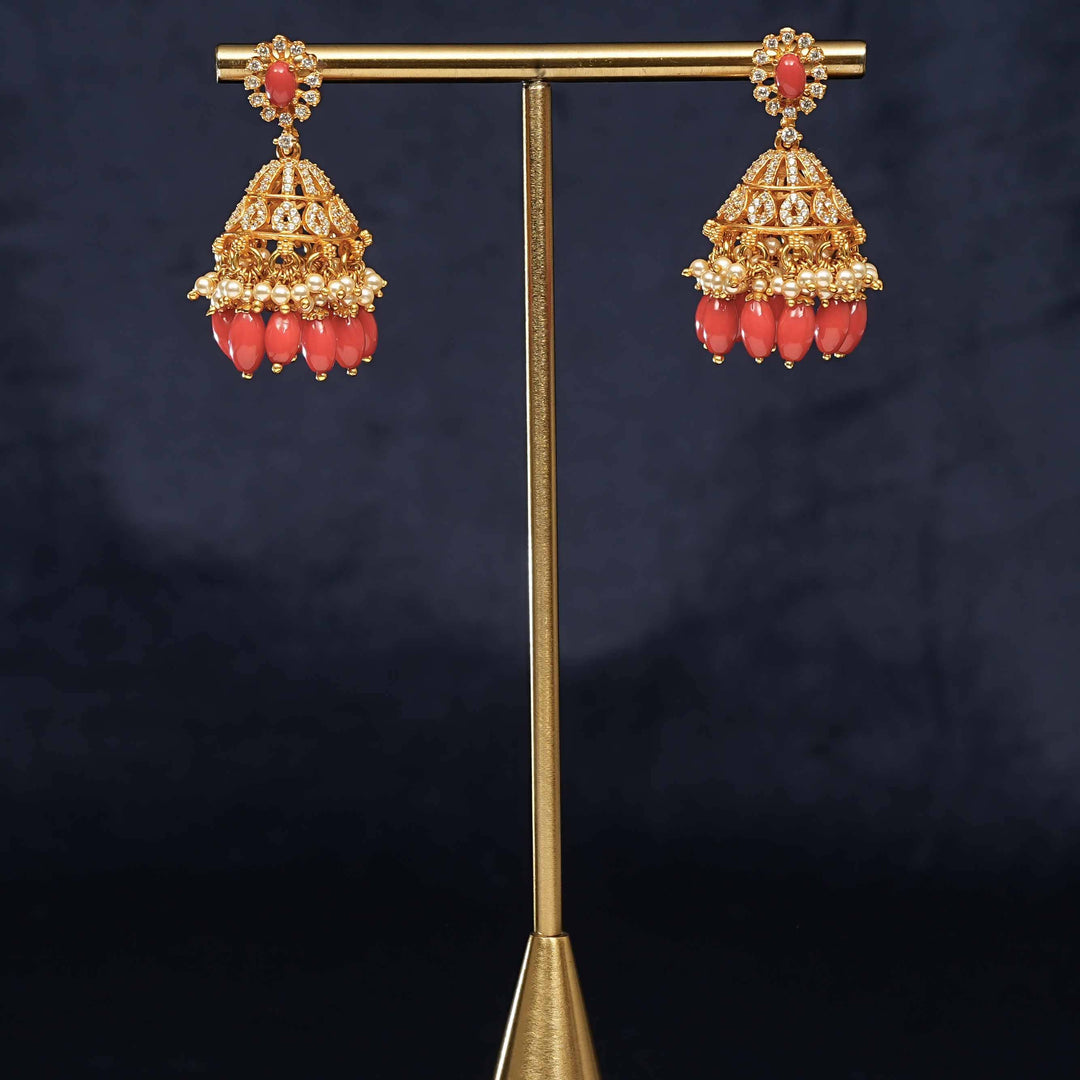 Temple Jhumka Earrings