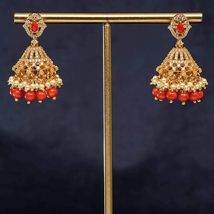 Temple Jhumka Earrings