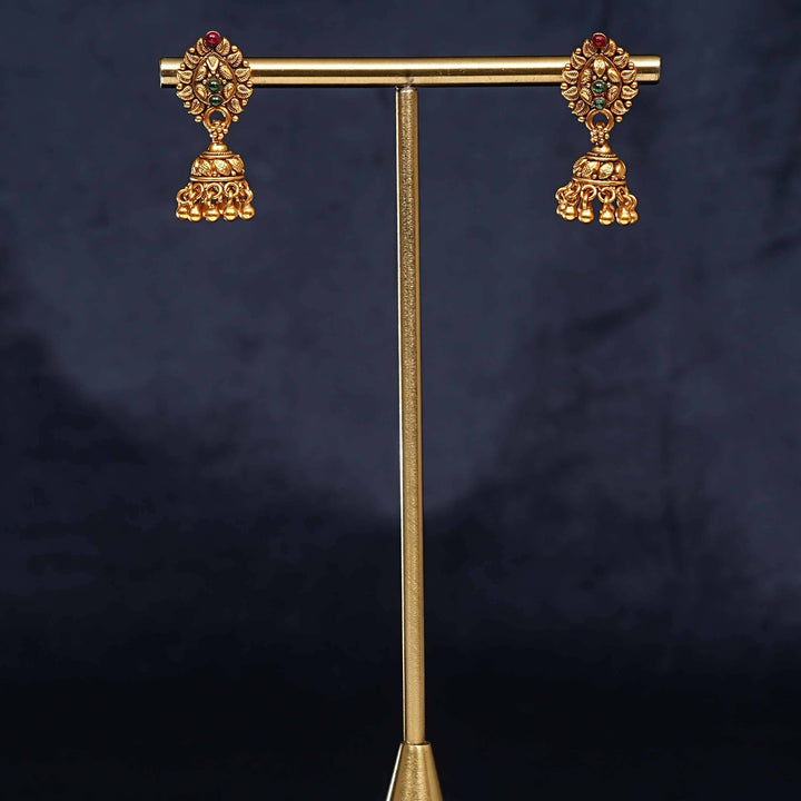 Temple Jhumka Earrings