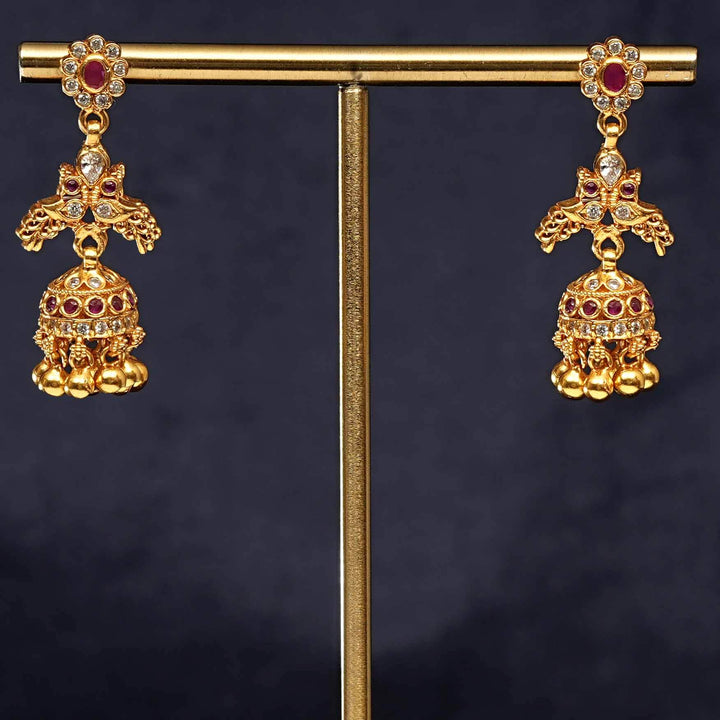 Temple Jhumka Earrings