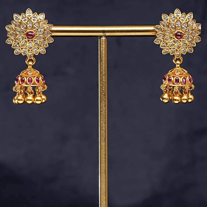 Temple Jhumka Earrings