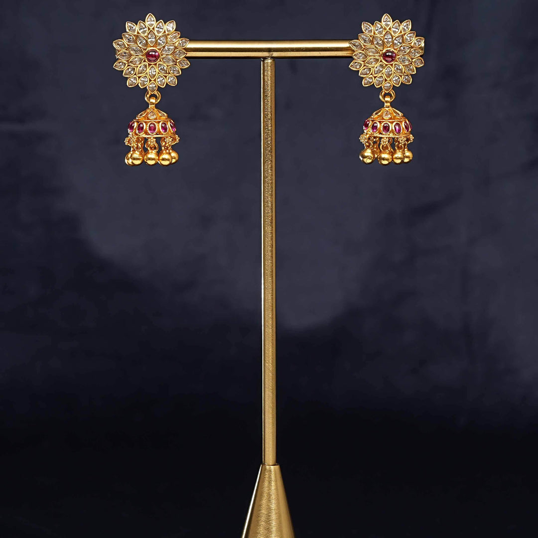 Temple Jhumka Earrings