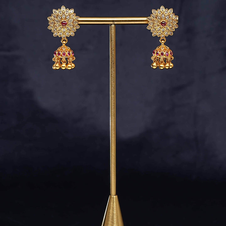 Temple Jhumka Earrings