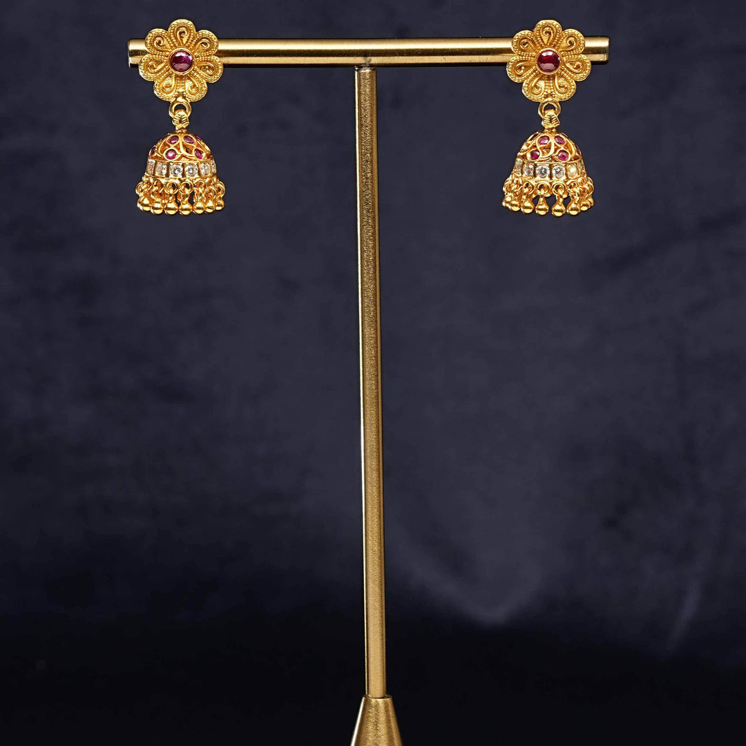 Temple Jhumka Earrings