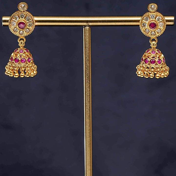 Temple Jhumka Earrings