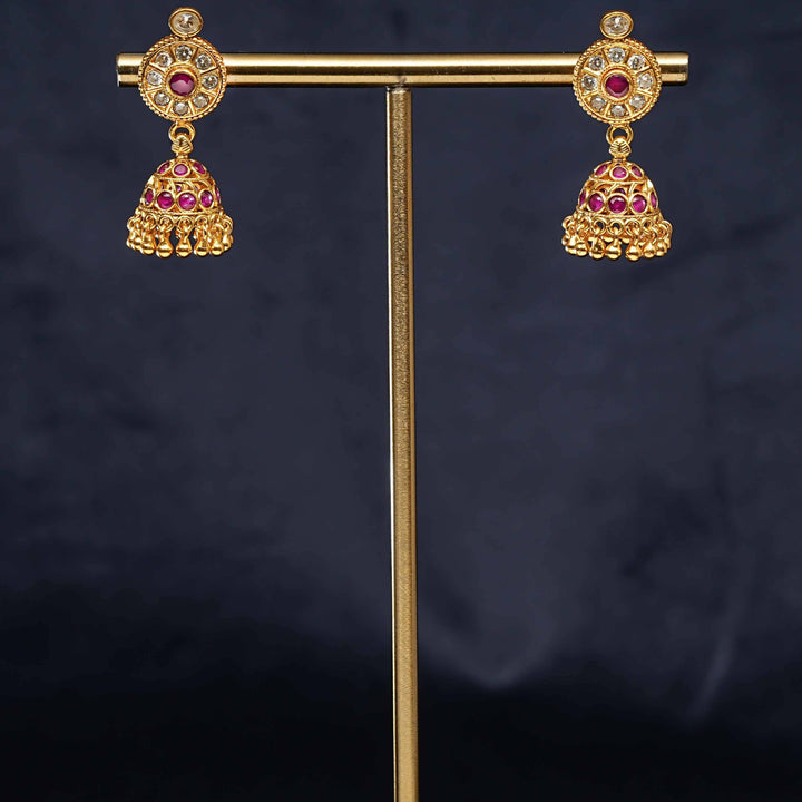 Temple Jhumka Earrings