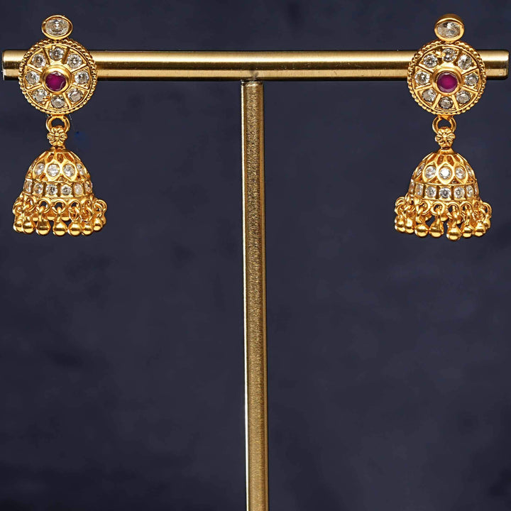 Temple Jhumka Earrings
