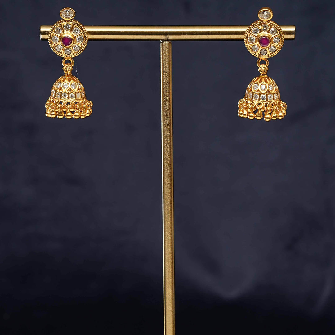 Temple Jhumka Earrings