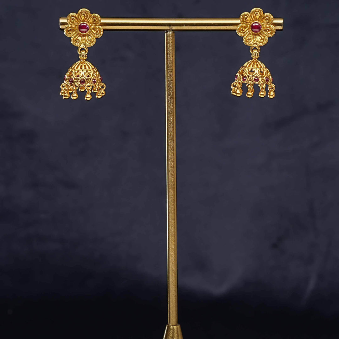 Temple Jhumka Earrings
