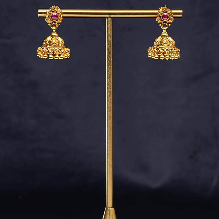 Temple Jhumka Earrings