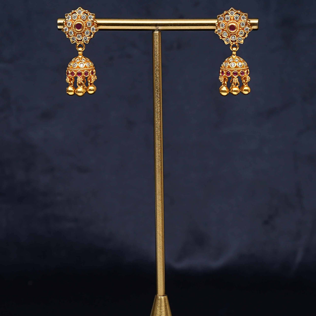 Temple Jhumka Earrings