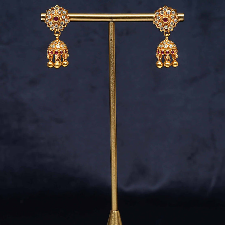 Temple Jhumka Earrings