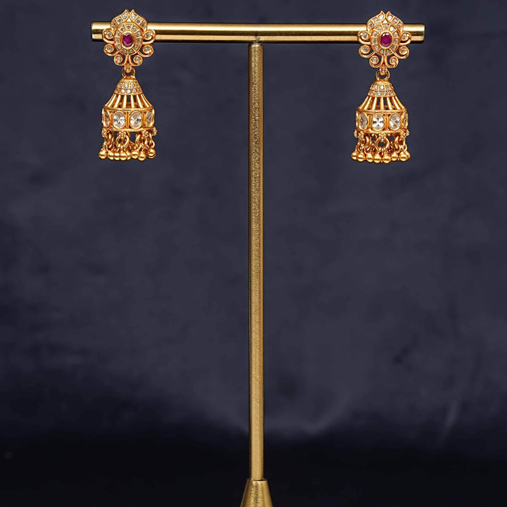 Temple Jhumka Earrings