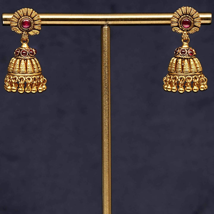 Temple Jhumka Earrings