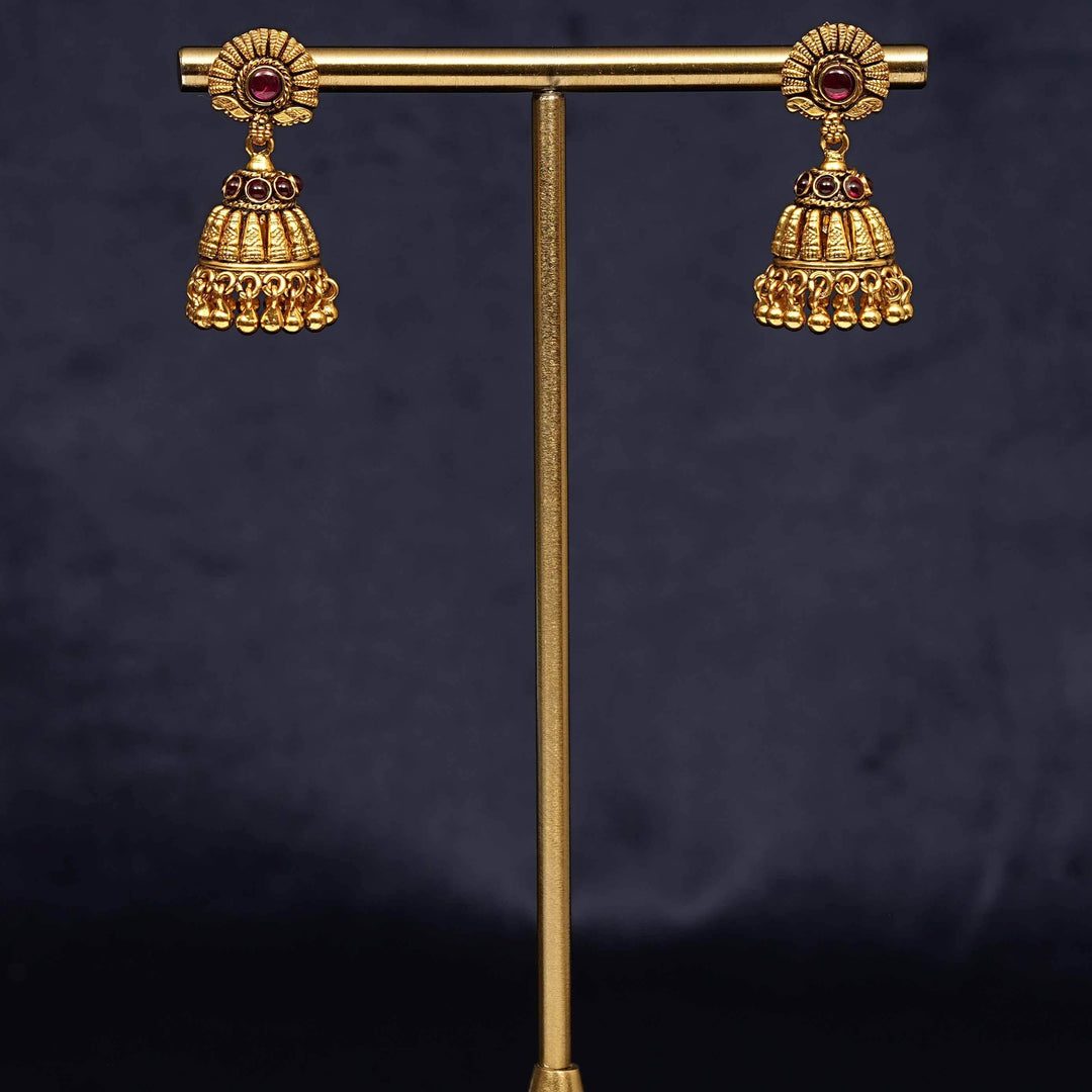 Temple Jhumka Earrings