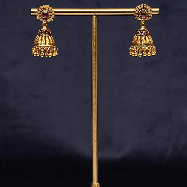 Temple Jhumka Earrings