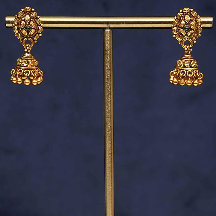 Temple Jhumka Earrings