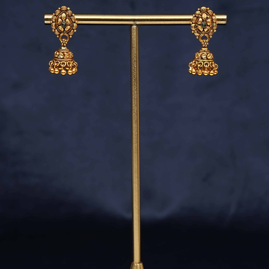 Temple Jhumka Earrings