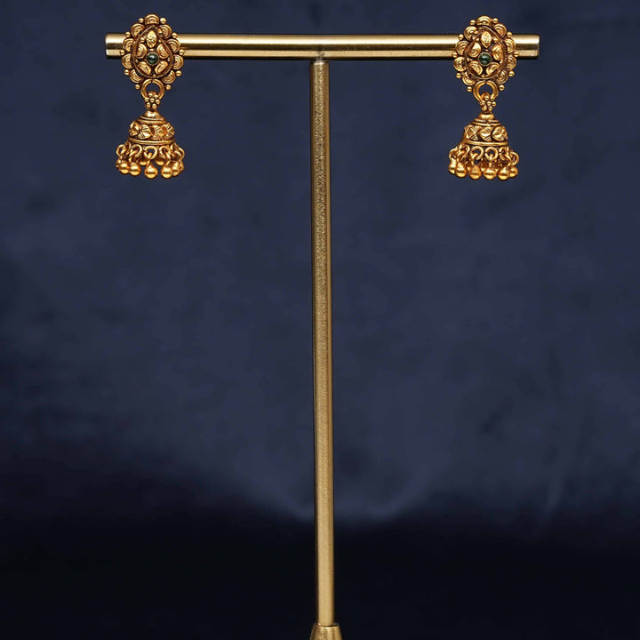 Temple Jhumka Earrings