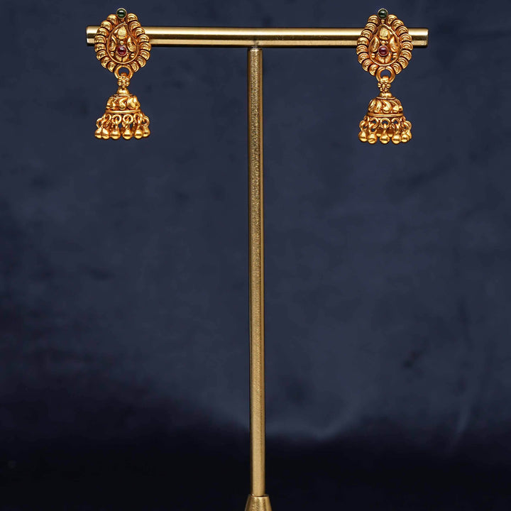 Temple Jhumka Earrings