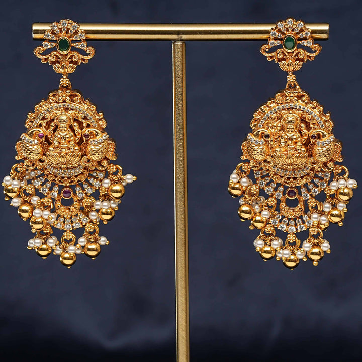 Silver Temple Earrings