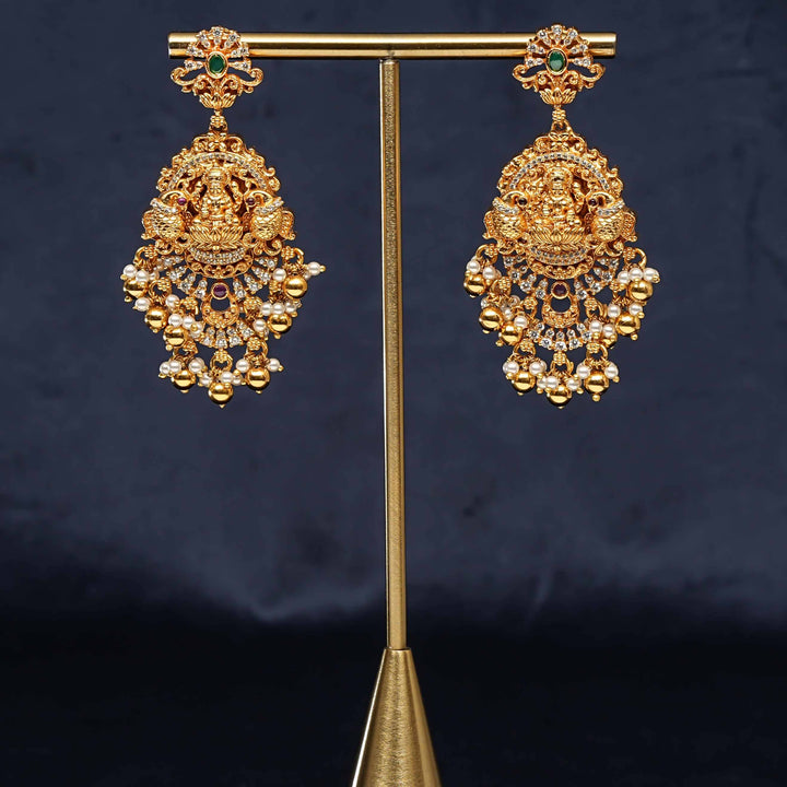 Silver Temple Earrings