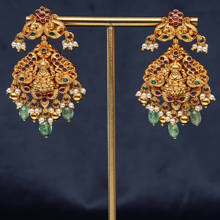 Silver Temple Earrings