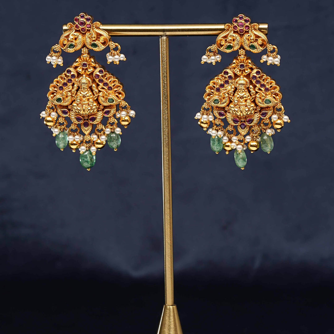 Silver Temple Earrings