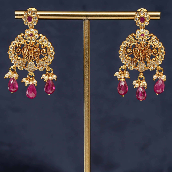 Silver Temple Earrings