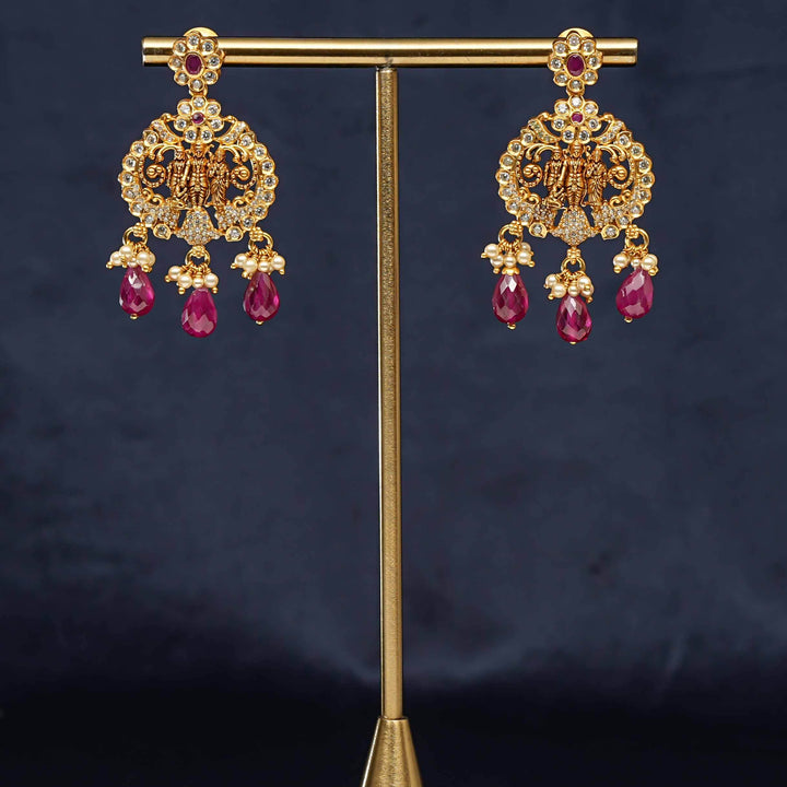 Silver Temple Earrings