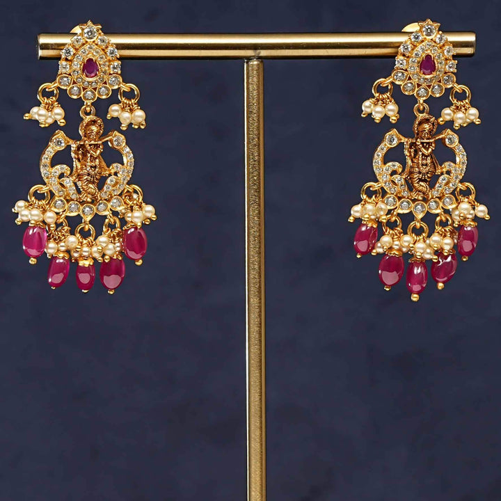 Silver Temple Earrings