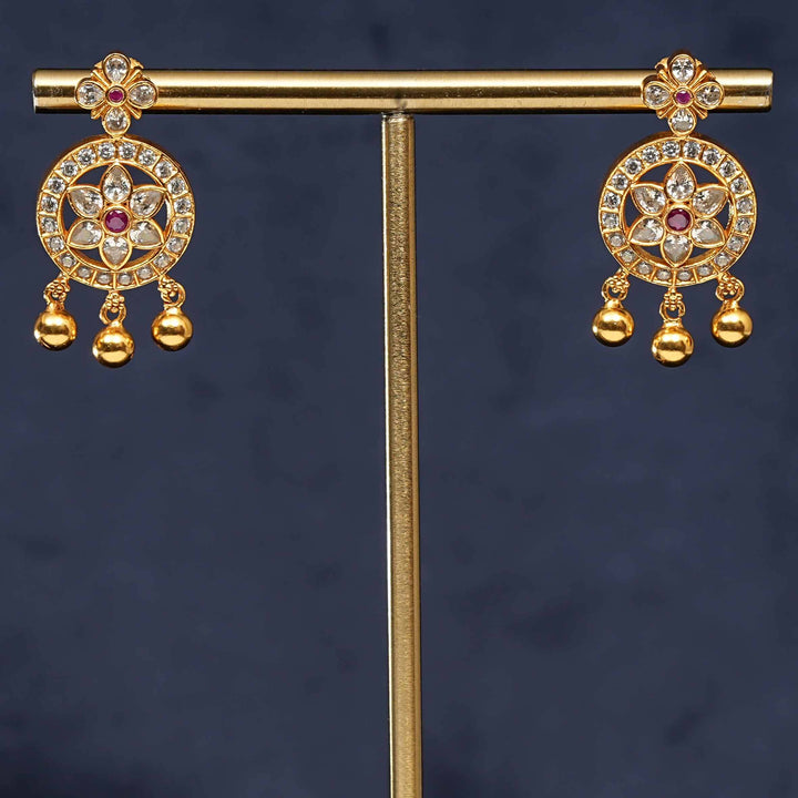 Silver Temple Earrings