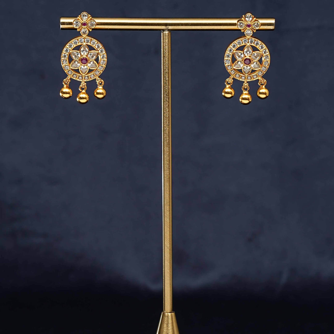 Silver Temple Earrings